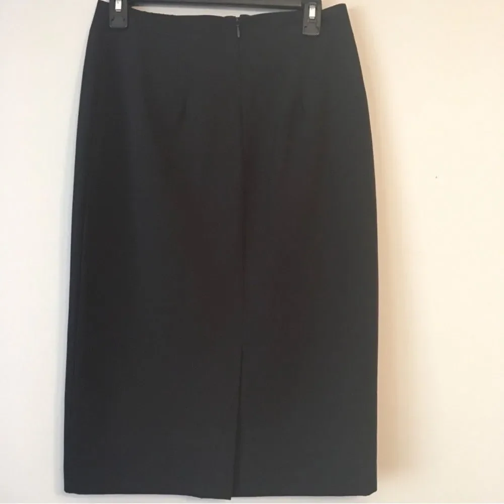 Worthington Black and Silver Sequin Pencil Skirt